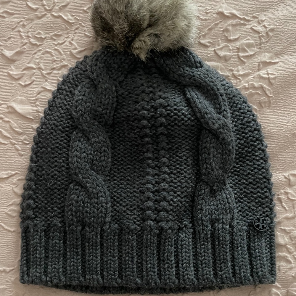 Tory Burch Rabbit Fur Beanie